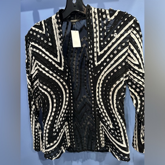 #08 Vintage peck & peck zip up long sleeves top - Picture 4 of 6